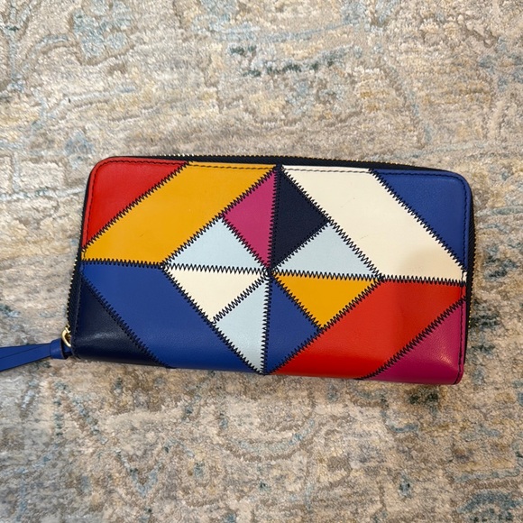 Tory Burch Colorful Geometric Wallet - Picture 2 of 3